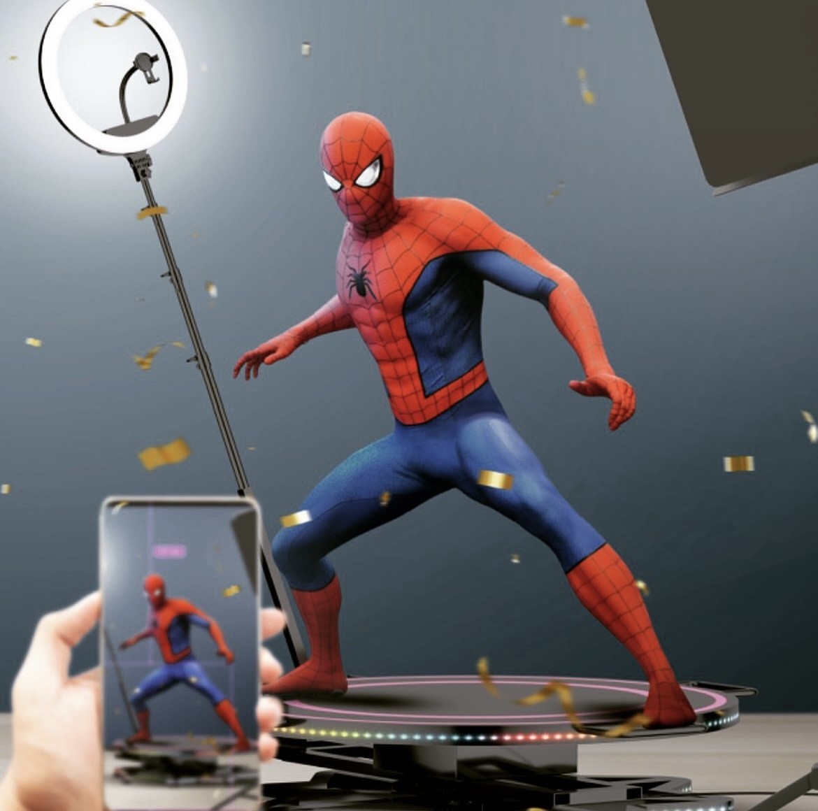 セント アルバート ドライブイン ムービー 360 フォト スパイダーマン