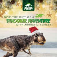 Miniatura de presente de aventura de Natal da Floresta Jurássica