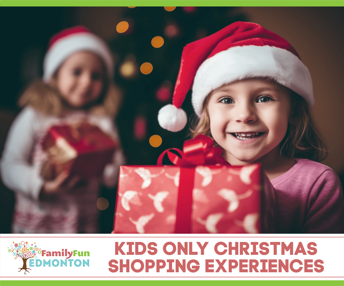 Experiências de compras de Natal somente para crianças