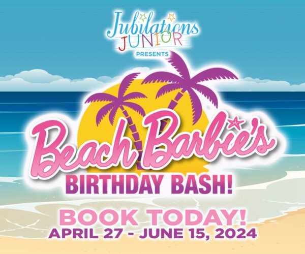 Fiesta de cumpleaños de Barbies en la playa de Jubilations Junior