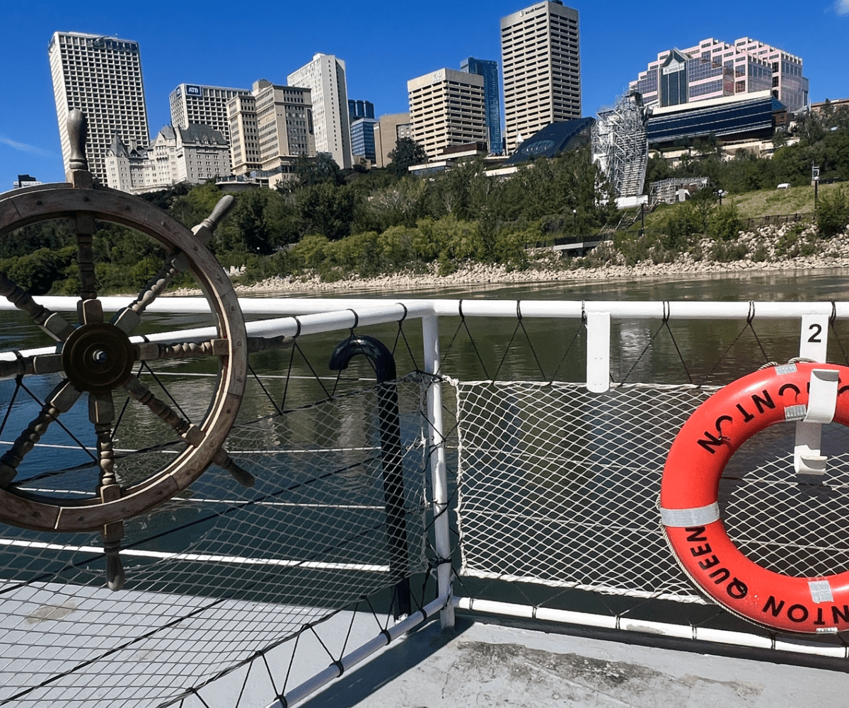 Edmonton Riverboat Steering Wheel