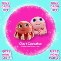 Clay & Cupcakes Pizza Paint Party (Family Fun Edmonton)