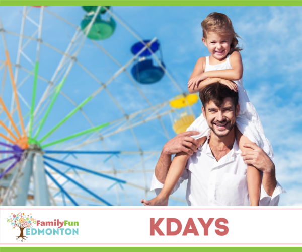 Dad and Daughter at a Carnival - KDays Edmonton (Family Fun Edmonton)