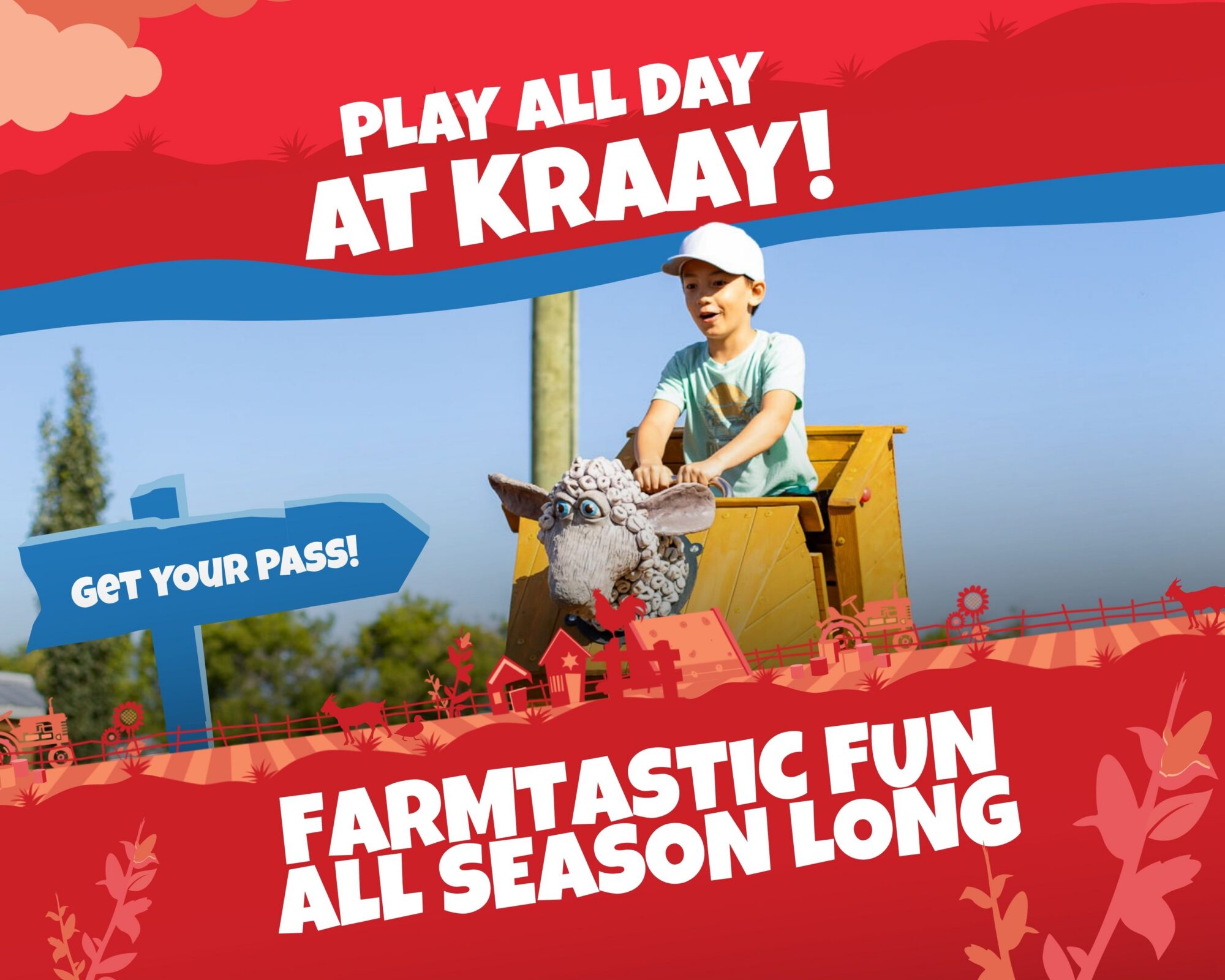 Boy on a Ride at Kraay Family Farm