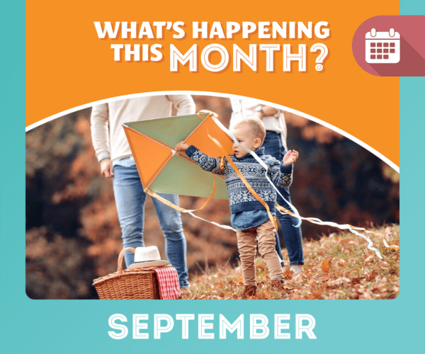 Family Flying a Kite - September Events Edmonton