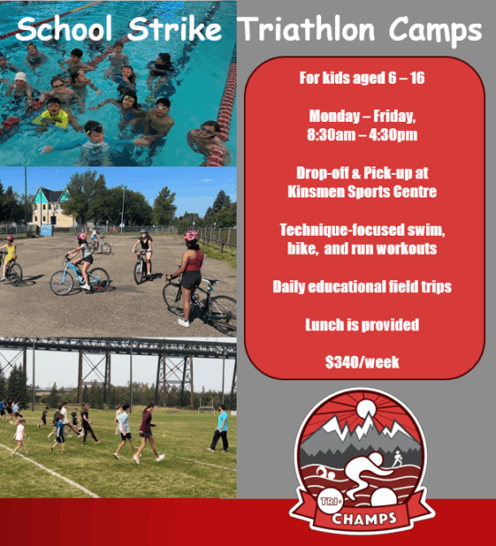 Tri-CHAMPS Triathlon Day Camps (Family Fun Edmonton)