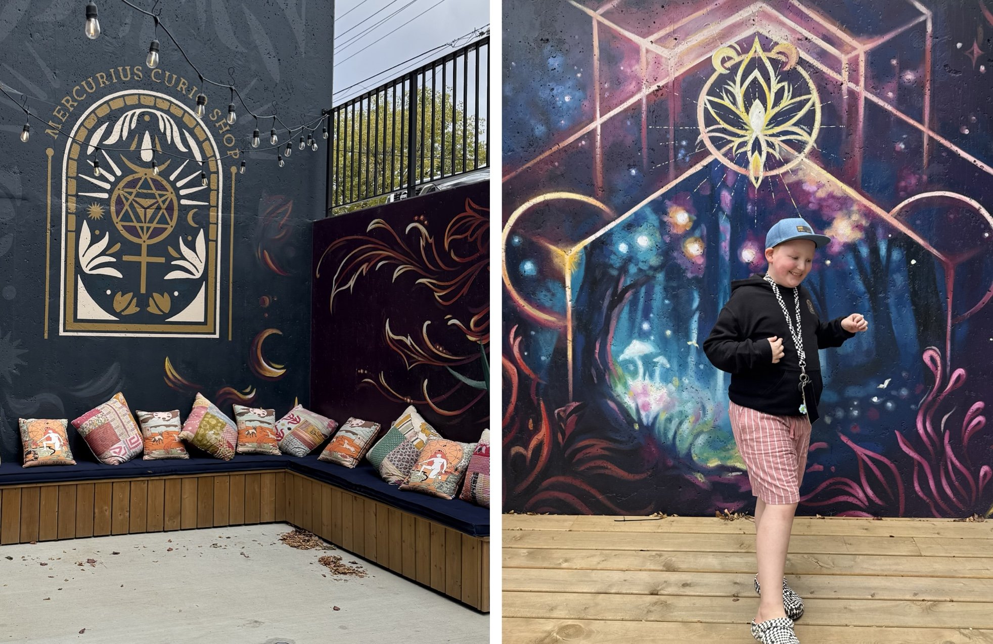 Murals at Mercurius Curio Shop