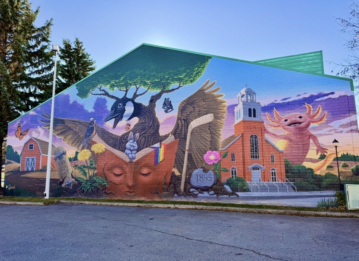 Mural by Josh Harnack, Chantal Bérubé Youth Centre (CBYC)
