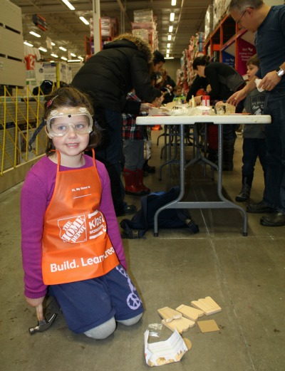 Taller para niños de Home Depot