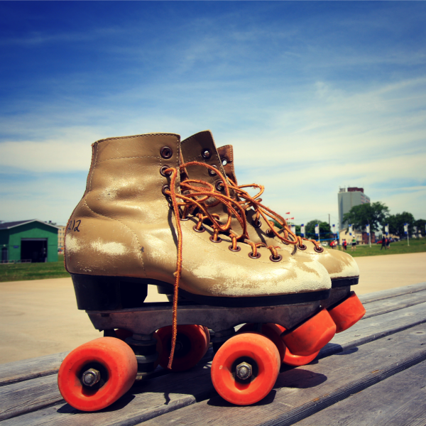 Sommer-Rollschuhlaufen im Oval