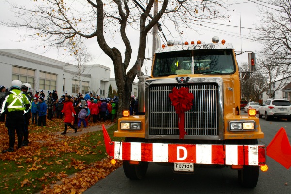 Nova Scotia Tree für Boston ist in Bewegung