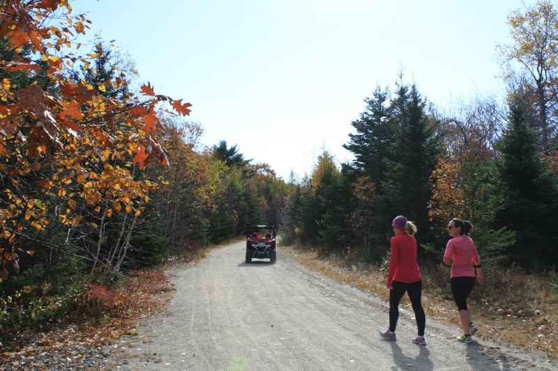 VTT sur le sentier de la baie de St Margaret