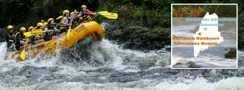 Visitez le Maine cet été rafting en plein air dans le nord