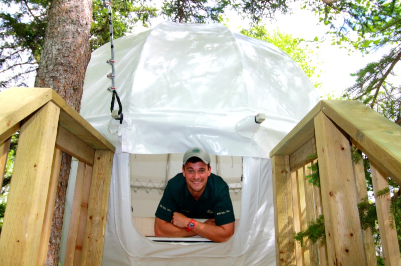  Parks Canada Cocoon Tree Bed Parks Canada Introduces The Cocoon Tree Bed: A Comfy Camping Bubble Suspended in The Trees Above Ingonish Beach, Cape Breton Island 