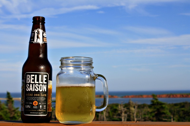 Belle Saison from local micro-brewery L'Abri de La Tempete at La Salicorne by Helen Earley