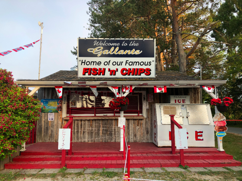 Galants Fish and Chips in Hubbards Nova Scotia, Aktivitäten in Hubbards