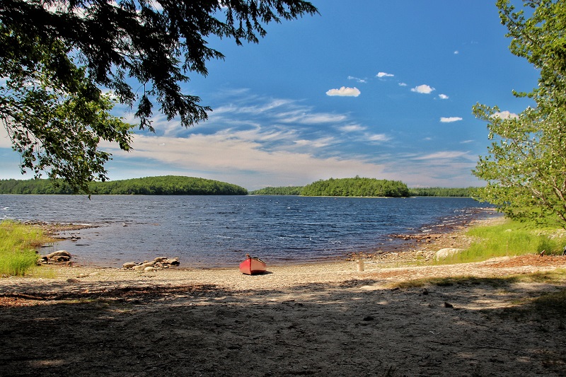 Camping en la isla Ritchie, Kejimkujik NP Foto Darcy Rhyno