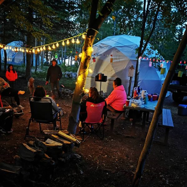 Blue Bayou dome camping in Nova Scotia