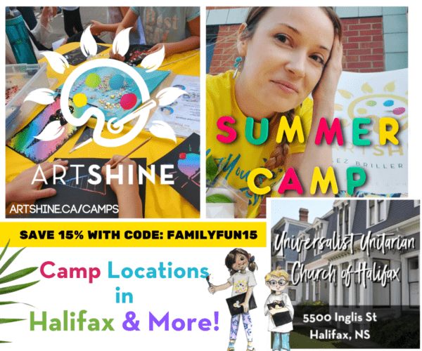 Artshine 여름 캠프(가족의 즐거움 Halifax)