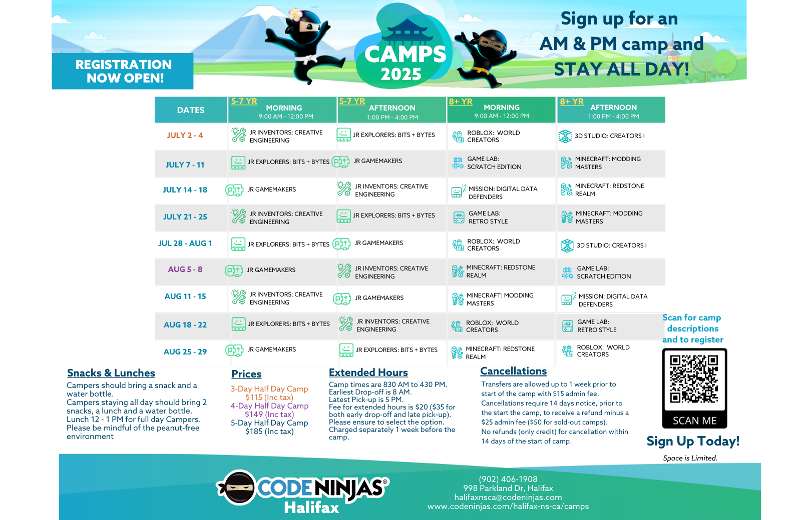 Summer Camps from Code Ninjas Halifax