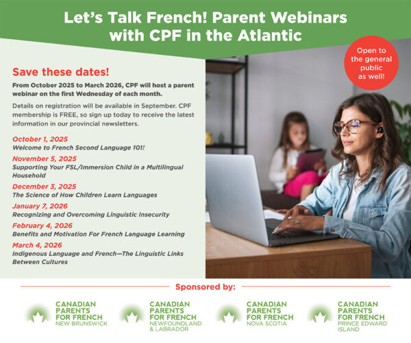 Parents for French Webinar Series