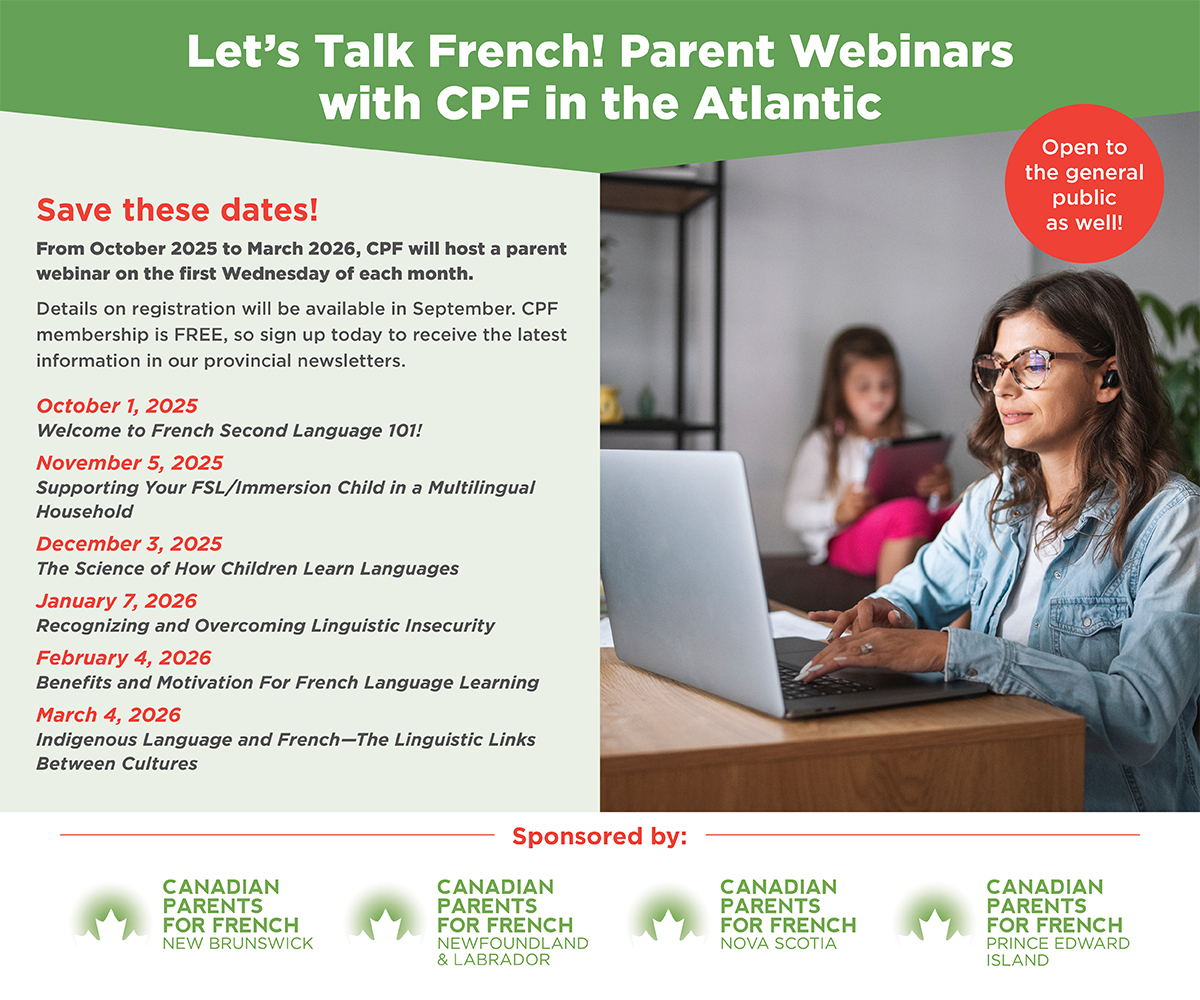 Parents for French Webinar Series