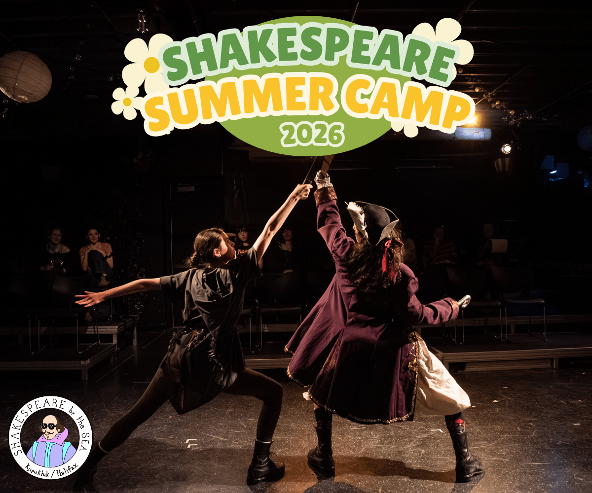 Children performing on stage in period costume for Shakespeare by the Sea Summer Camps