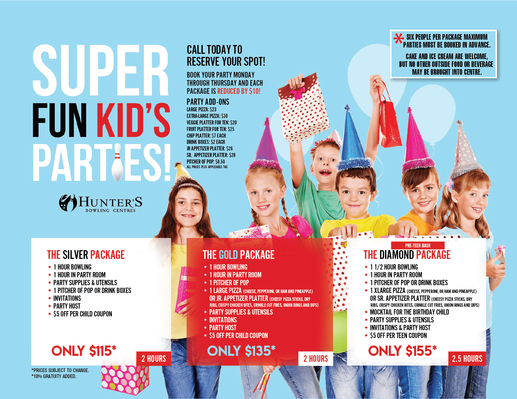 Hunter Bowling Birthday Parties (Family Fun Saskatoon)