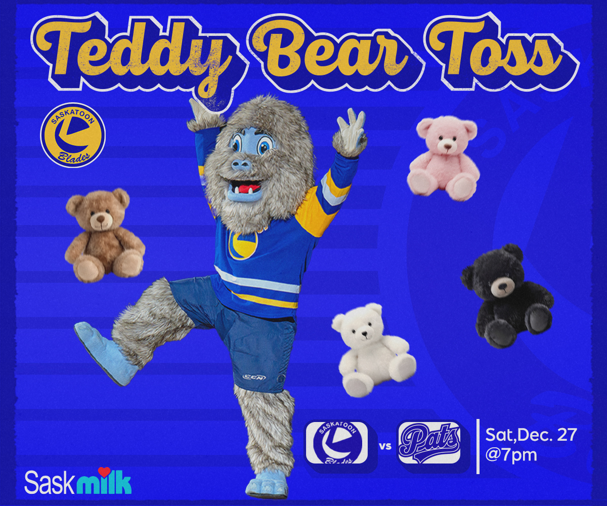 Teddy Bear Toss Saskatoon Blades