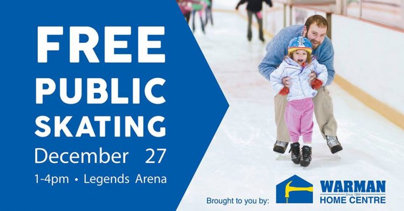 Free public skating in Warman