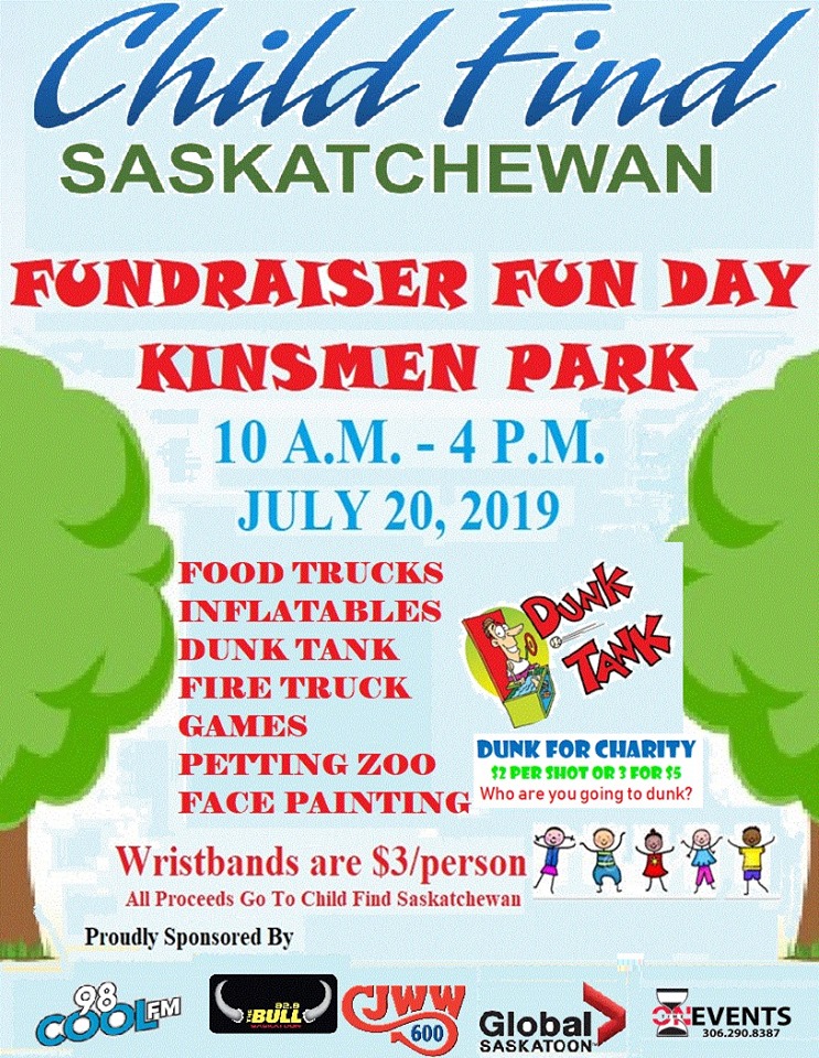 Kinder finden Saskatchewan Fundraiser Fun Day