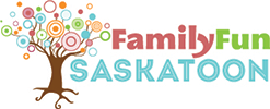Logotipo de Saskatoon de diversión familiar