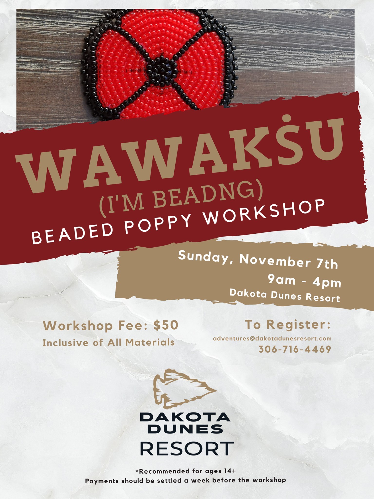 Beaded Poppy Workshop