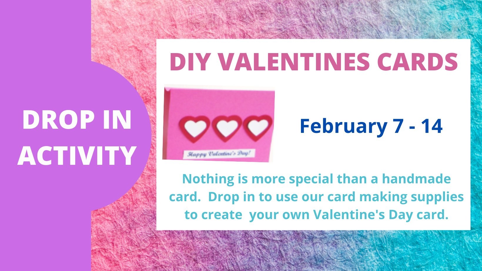 Valentine's Cards at Martensville Library