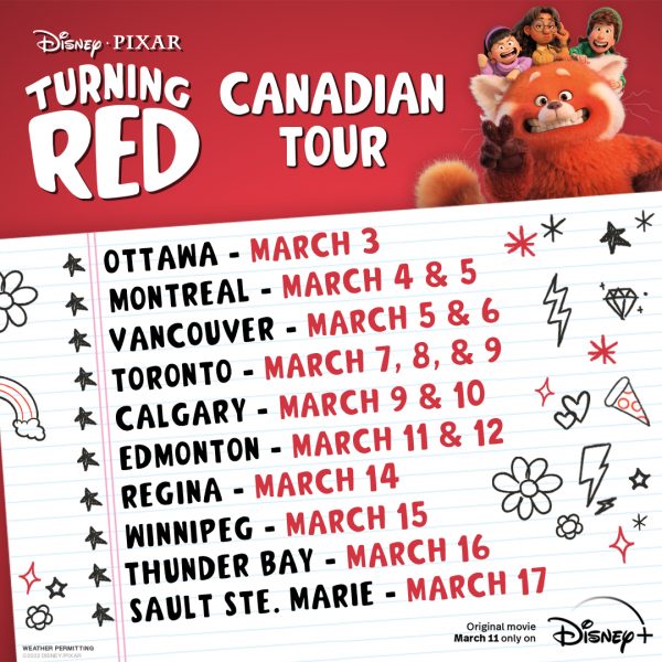 Turning Red Canadian Tour