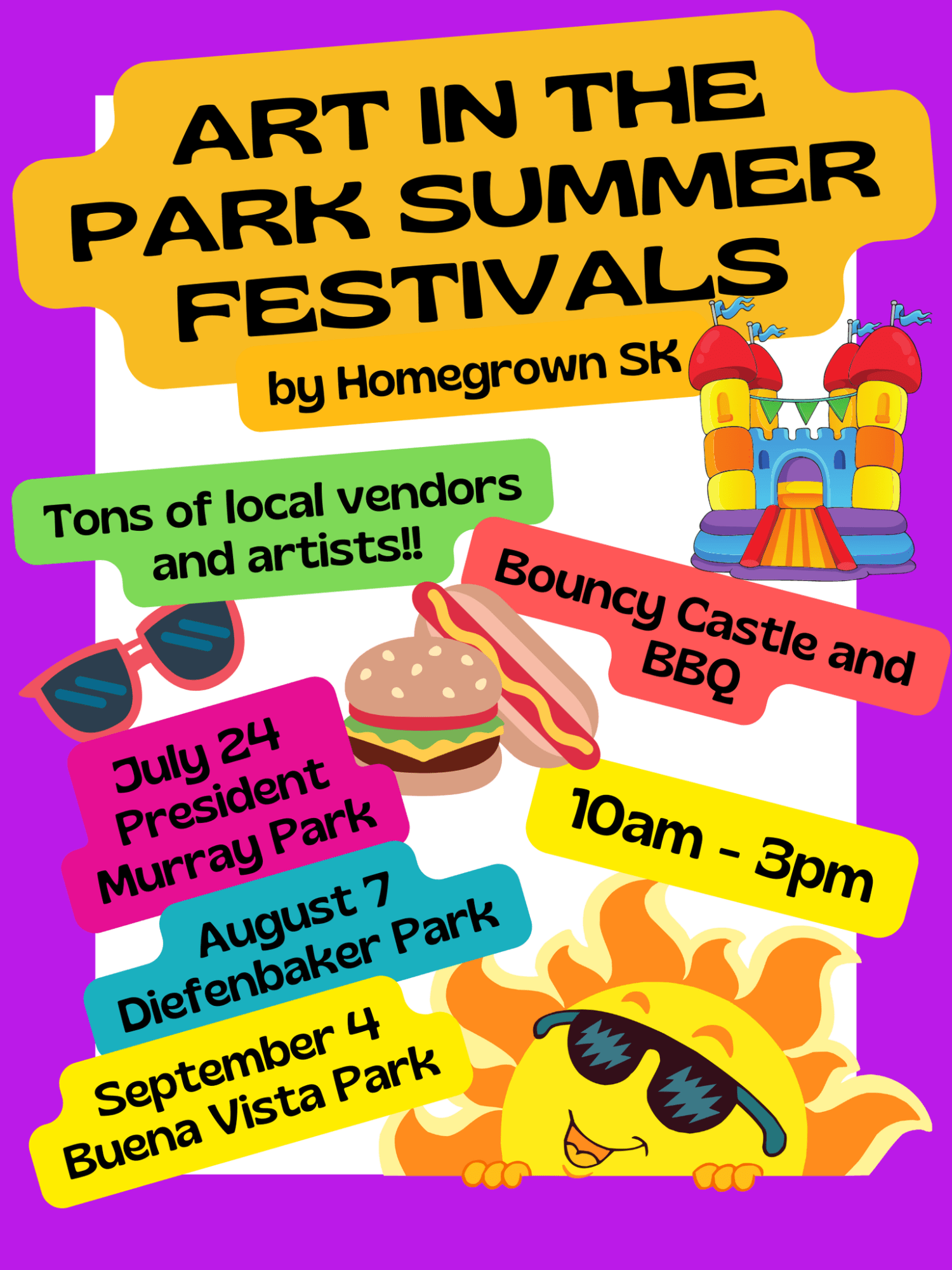 Art in the Park Summer Festivals Family Fun Saskatoon