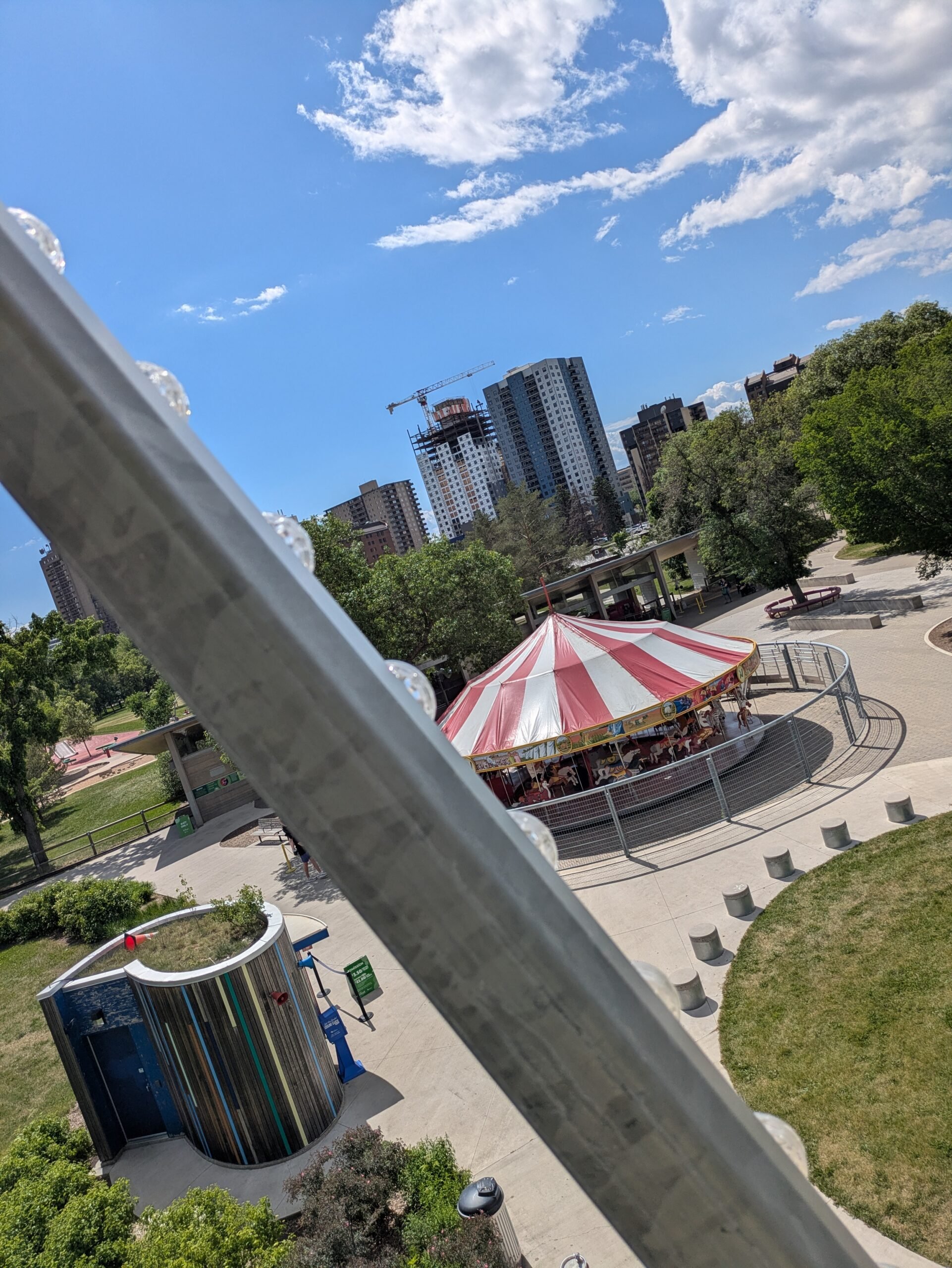 the summer we explored - view from above at nutrien playland