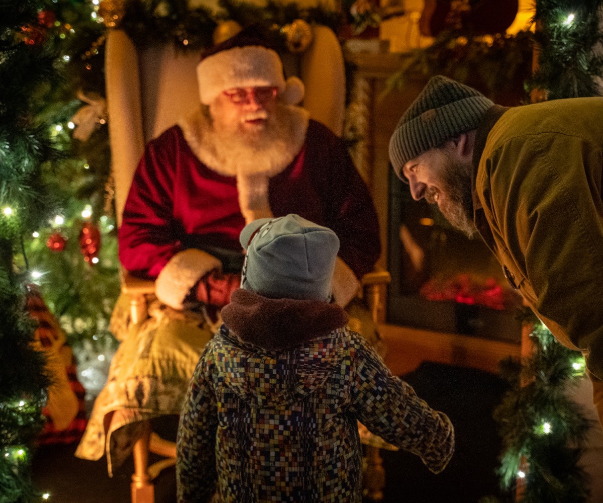 Feiertags-Messe-Quadrat-Weihnachtsmann