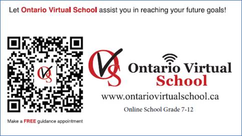 École virtuelle de l'Ontario QR