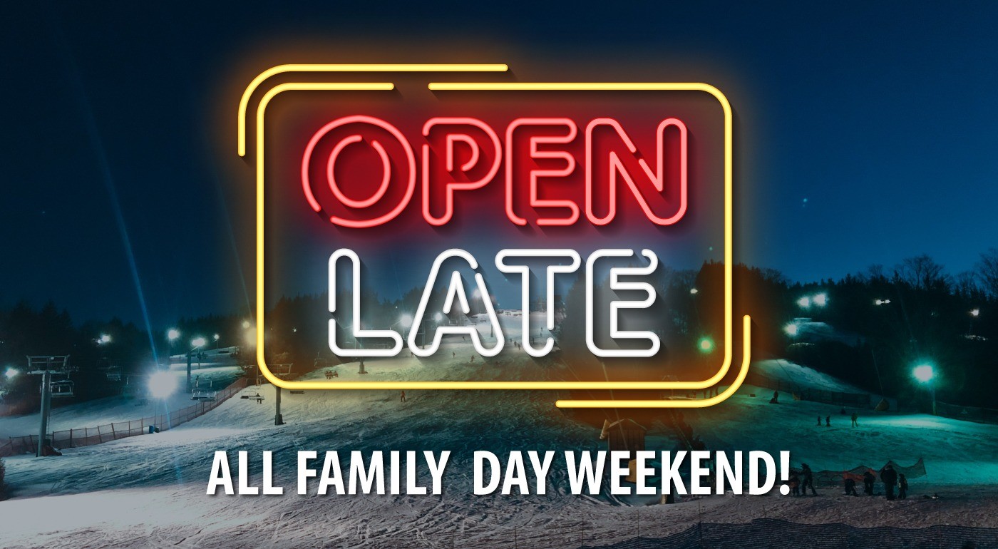 Spend Time on the Slopes Together with the Family Day Weekend at Event! Family Fun
