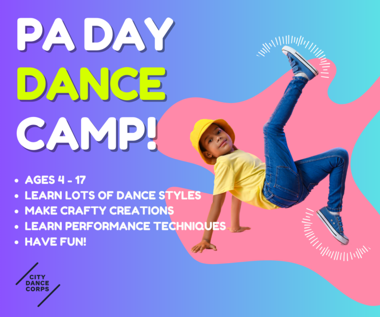 Keep Kids Moving with City Dance Corps' PA Day Dance Camp! {Discount