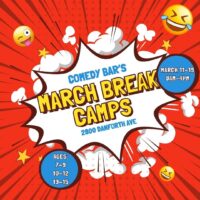 Comedia Bar March Break Square