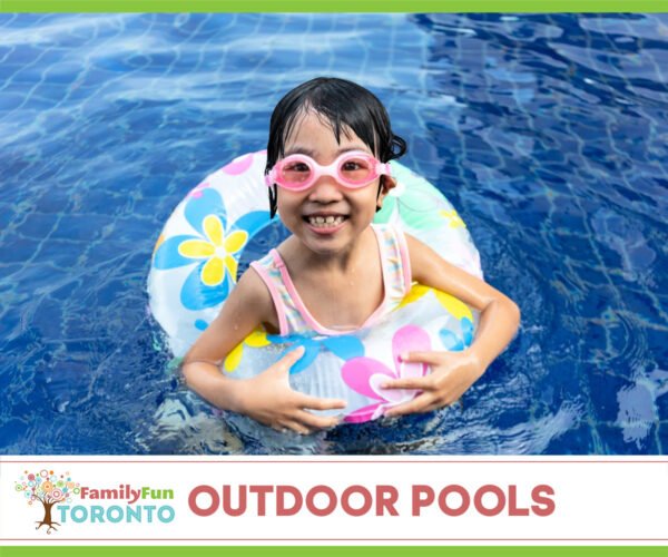 Outdoor Pools girl goggles