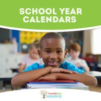 Toronto School year calendars Square