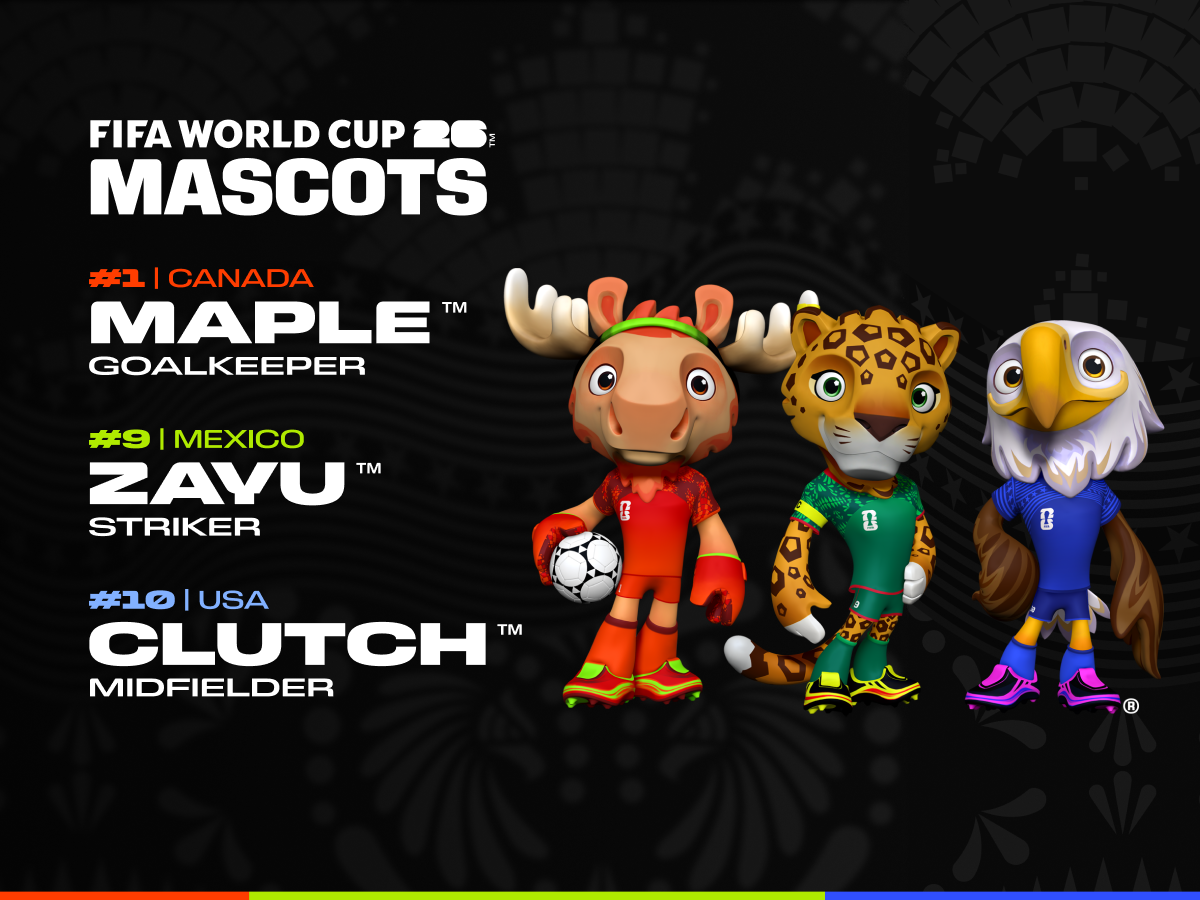 FIFA World Cup Mascots Black