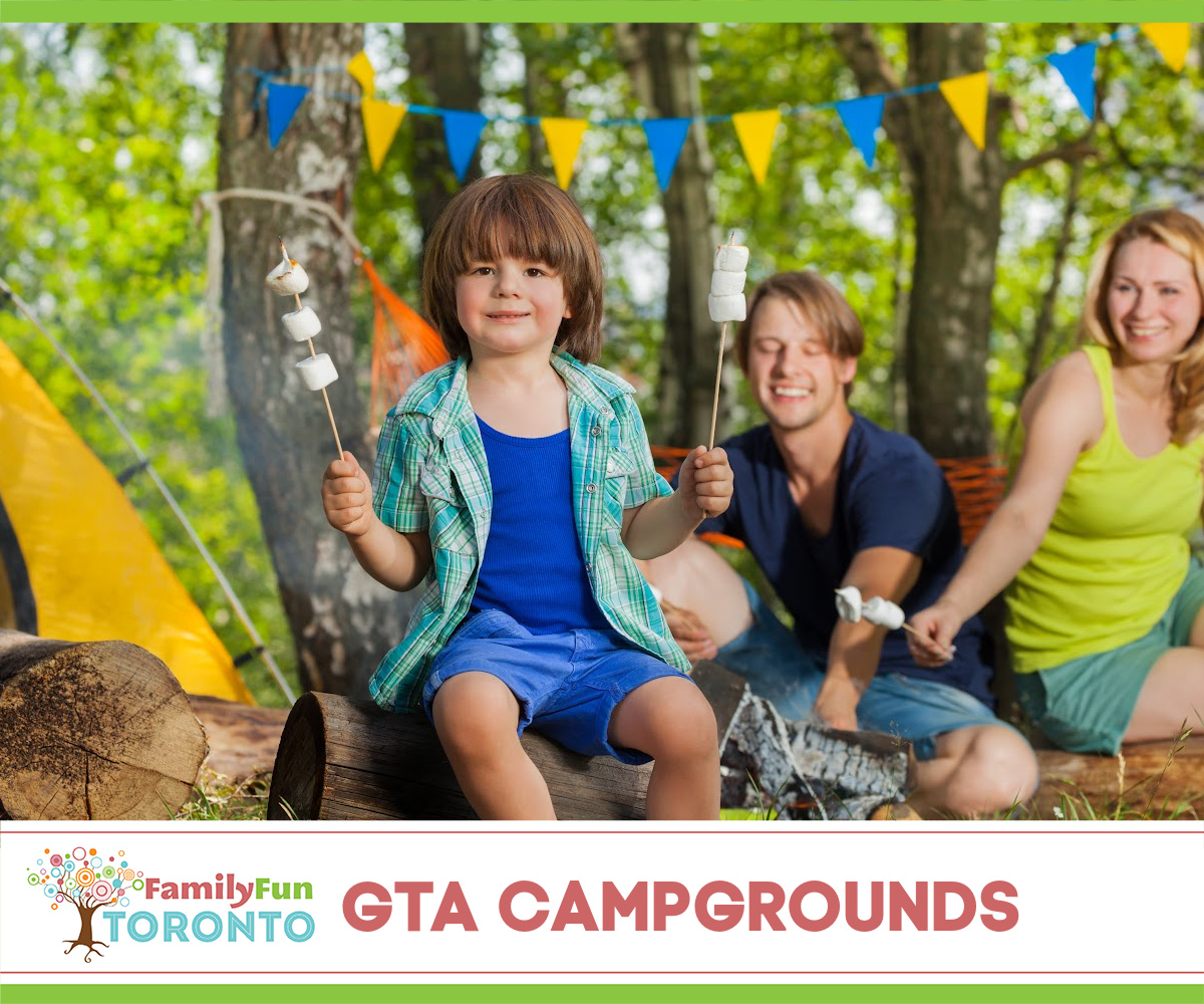 Toronto Camping Boy Campfire Marshmallows