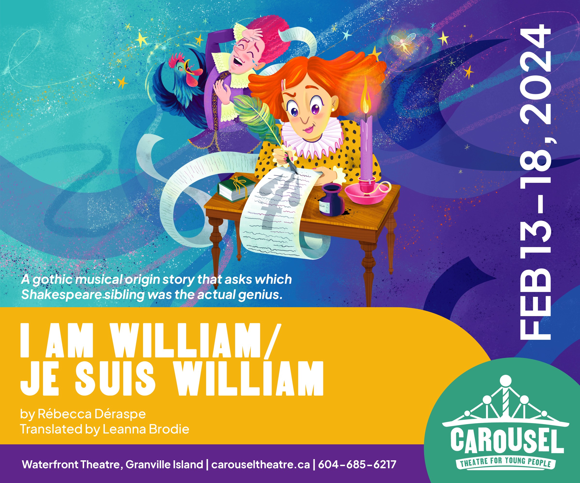 Karusselltheater für junge Leute mit der Aufführung von „I Am William“
