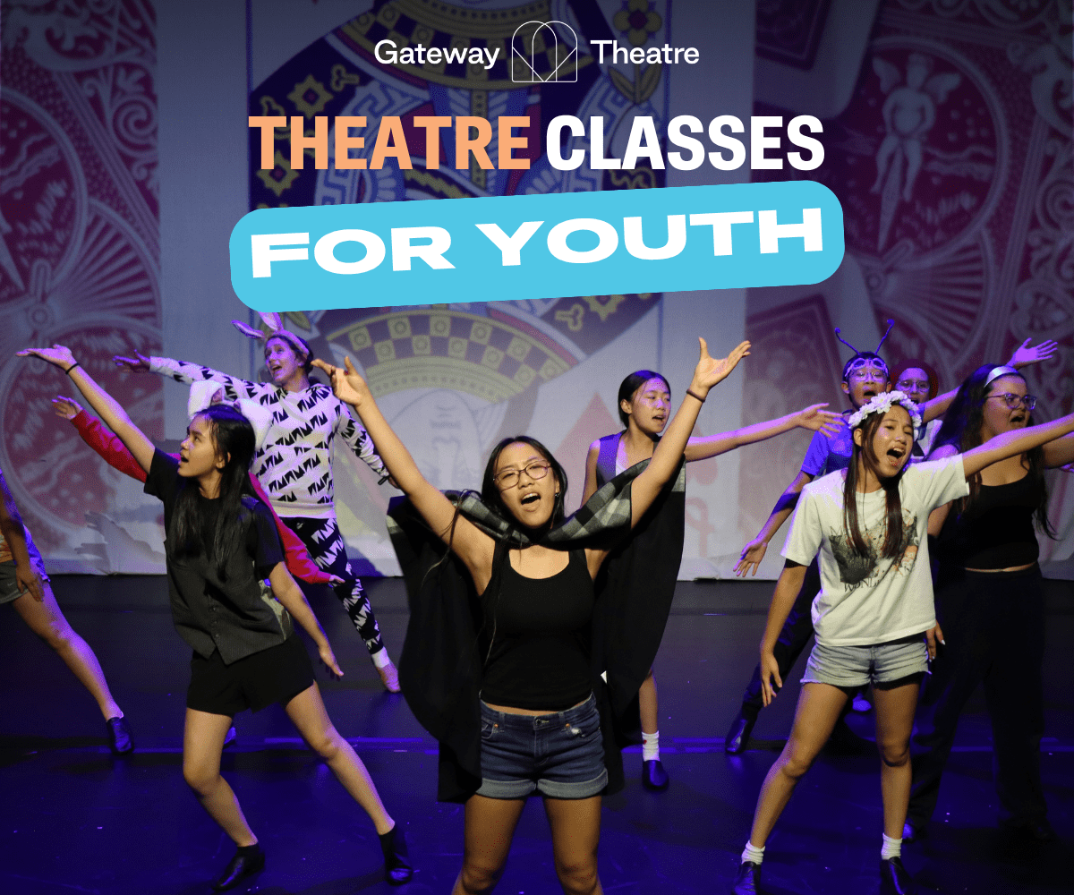 Gateway Theatre Fall Classes; youth performing on stage