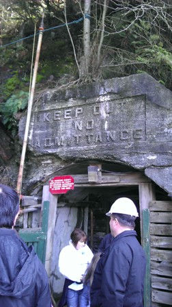 Britannia Mine shaft entrance