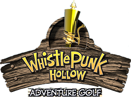 Logotipo do minigolfe Whistle Punk Hollow